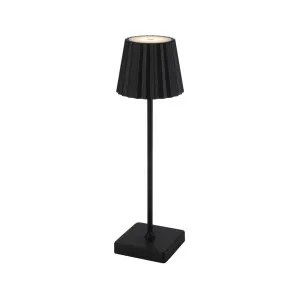 Telbix Mindy Rechargeable LED Table Lamp Black by Telbix, a Table & Bedside Lamps for sale on Style Sourcebook