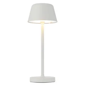 Telbix Briana Rechargeable LED Table Lamp White by Telbix, a Table & Bedside Lamps for sale on Style Sourcebook