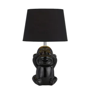 Telbix Misaru Ceramic Table Lamp (E27) Black by Telbix, a Table & Bedside Lamps for sale on Style Sourcebook