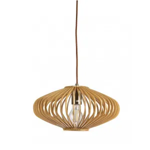 Natural Fiorentino Bayron Wooden Pendant Light (E27) Small by Fiorentino, a Pendant Lighting for sale on Style Sourcebook