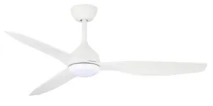 Claro Whisper 48" DC Ceiling Fan with 18W Dimmable CCT LED Light and Remote White by Claro, a Ceiling Fans for sale on Style Sourcebook