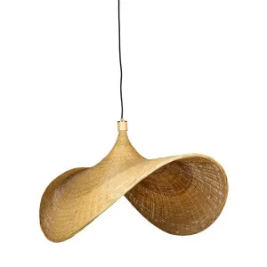 Natural Fiorentino Rossana Bamboo Pendant Light (E27) Large by Fiorentino, a Pendant Lighting for sale on Style Sourcebook