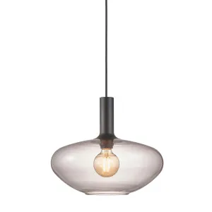 Nordlux Alton 35 Hand-Crafted Glass Ellipse Pendant (E27) Black by Nordlux, a Pendant Lighting for sale on Style Sourcebook