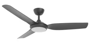 Martec Smart Viper 52" DC 3 Bladed Ceiling Fan With 18W CCT LED Dimmable Light & Remote Black by Martec, a Ceiling Fans for sale on Style Sourcebook