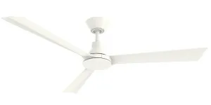 Martec Smart Riviera 52" DC 3 Bladed Ceiling Fan With Remote Matt White by Martec, a Ceiling Fans for sale on Style Sourcebook