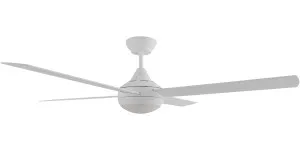 Calibo Kestrel 48" (1220mm) Indoor/Outdoor DC Ceiling Fan with 18W CCT LED Light & Remote White by Calibo, a Ceiling Fans for sale on Style Sourcebook