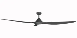 Calibo Smart CloudFan 72" (1830mm) ABS DC Ceiling Cloud Fan with 20W CCT LED Light and Remote Black by Calibo, a Ceiling Fans for sale on Style Sourcebook