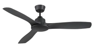 Mercator Raptor 52" (1320mm) DC Indoor/Outdoor Ceiling Fan with Remote Black by Mercator, a Ceiling Fans for sale on Style Sourcebook