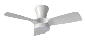 Vencha Kiwi 32" DC Ceiling Fan with 20W LED CCT Light and Remote White by Vencha, a Ceiling Fans for sale on Style Sourcebook