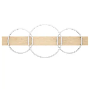 Eglo Boyal 3 Ring Warm White LED CTC Natural Wood by Eglo, a LED Lighting for sale on Style Sourcebook