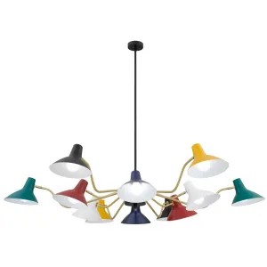 Telbix Farbon 12 Light Pendant Light Multi Colour by Telbix, a Pendant Lighting for sale on Style Sourcebook