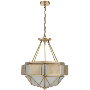 Telbix Overton 6 Light Pendant Light Brass by Telbix, a Pendant Lighting for sale on Style Sourcebook