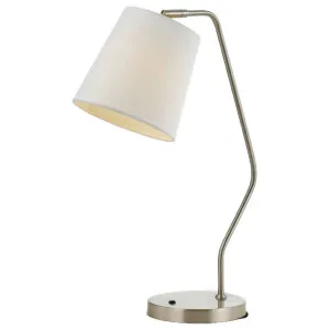 Telbix Jody Table Lamp Nickel by Telbix, a Table & Bedside Lamps for sale on Style Sourcebook