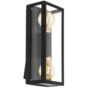 Eglo Almonte 1 60W Wall Light Black by Eglo, a Wall Lighting for sale on Style Sourcebook