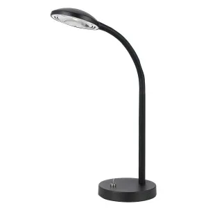 Tyler 6W LED Adjustable Metal Table Lamp Black by Telbix, a Table & Bedside Lamps for sale on Style Sourcebook