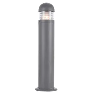 Telbix Harbor Powder Coated Exterior Bollard Light Silver by Telbix, a Outdoor Lighting for sale on Style Sourcebook