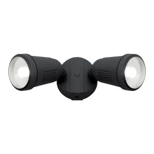 Otto Double 12W LED Exterior Adjustable Spot Light Black by Mercator, a Spotlights for sale on Style Sourcebook