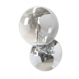 Fiorentino Pasadena Aluminium and Glass Interior Wall Light (G9) Chrome by Fiorentino, a Wall Lighting for sale on Style Sourcebook