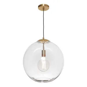 Gold Cougar Orpheus Matt Opal Glass Pendant Light (E27) Large by Cougar, a Pendant Lighting for sale on Style Sourcebook