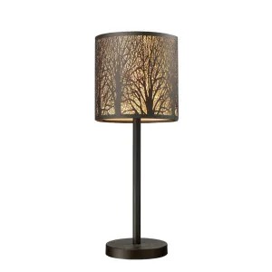 CLA Autumn Table Lamp (E27) Aged Bronze & Amber by Compact Lamps Australia, a Table & Bedside Lamps for sale on Style Sourcebook