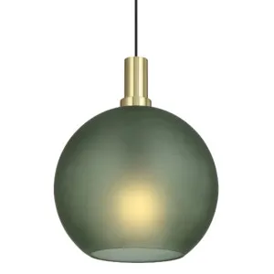 Telbix Patino Medium Glass Pendant (E27) Green by Telbix, a Pendant Lighting for sale on Style Sourcebook