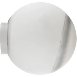 Calibo Crest With Alabaster Glass 120mm Round Wall Light White by Calibo, a Wall Lighting for sale on Style Sourcebook