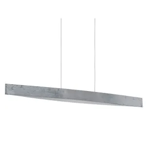 Eglo Fornes 24W LED Suspended Pendant Light Textured Silver by Eglo, a Pendant Lighting for sale on Style Sourcebook