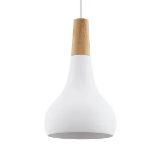 Eglo White Sabinar Pendant Light 180mm by Eglo, a Pendant Lighting for sale on Style Sourcebook