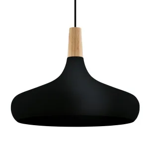 Eglo Brushed Black Sabinar Pendant Light 400mm by Eglo, a Pendant Lighting for sale on Style Sourcebook