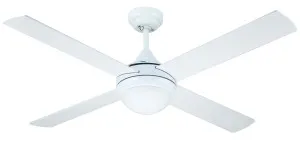 Azure Timber Bladed 48" Ceiling Fan with E27 Light White by Hunter Pacific, a Ceiling Fans for sale on Style Sourcebook