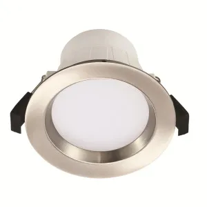 Roystar 9W Recessed TRIColour Dipswitch LED Dimmable IP44 Downlight Brushed Chrome by Eglo, a LED Lighting for sale on Style Sourcebook