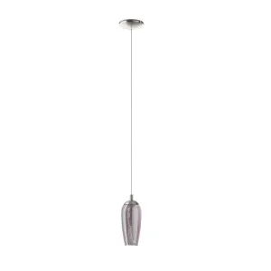 Eglo Farsala Satin Nickel Interior Pendant Light 1 Light by Eglo, a Pendant Lighting for sale on Style Sourcebook