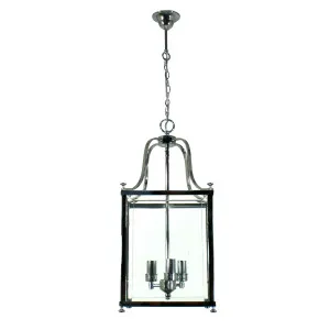 Chrome Lode Michigan Lantern Pendant Light 3 Light by Lode International, a Pendant Lighting for sale on Style Sourcebook