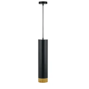 Telbix Dakota Warm White 5W 3000K LED Dimmable Pendant Light Black / Oak by Telbix, a Pendant Lighting for sale on Style Sourcebook