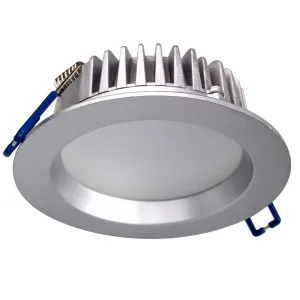 Atom 12W LED Tricolour Dimmable High Output Fixed Downlight IP44 Silver by Atom Lighting, a LED Lighting for sale on Style Sourcebook