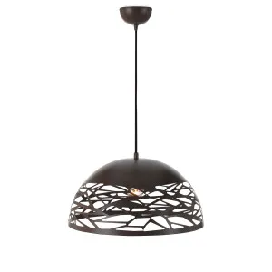 Telbix Farina Metal Dome Pendant Light Bronze Small by Telbix, a Pendant Lighting for sale on Style Sourcebook