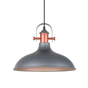 CLA Industrial Dome Pendant Light Grey Narvik by Compact Lamps Australia, a Pendant Lighting for sale on Style Sourcebook