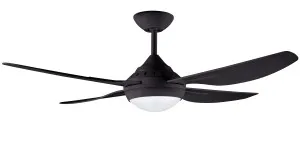 Russell / Howrah Deka 48" 1200mm Indoor/Outdoor Ceiling Fan With LED Light Black - CCT by Deka, a Ceiling Fans for sale on Style Sourcebook