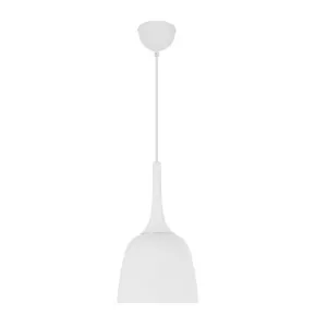 Telbix Polk Brushed White Shade Pendant Light (E27) Small by Telbix, a Pendant Lighting for sale on Style Sourcebook