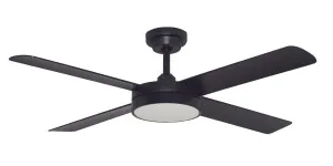 Hunter Pacific 52" Pinnacle Indoor/Outdoor DC Ceiling Fan With 18W CCT LED Light Matte Black by Hunter Pacific, a Ceiling Fans for sale on Style Sourcebook