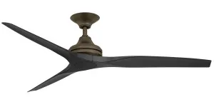 ThreeSixty Spitfire 2 60" Polymer Blade with Oil Rubbed Bronze Motor Ceiling Fan Black Blade by ThreeSixty, a Ceiling Fans for sale on Style Sourcebook