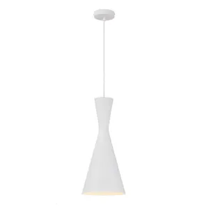 Telbix Flero White Pendant Light (E27) Small by Telbix, a Pendant Lighting for sale on Style Sourcebook