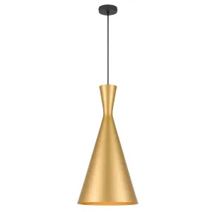 Telbix Flero Gold Pendant Light (E27) Large by Telbix, a Pendant Lighting for sale on Style Sourcebook