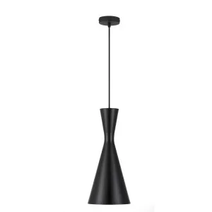 Telbix Flero Brushed Black Pendant Light (E27) Small by Telbix, a Pendant Lighting for sale on Style Sourcebook