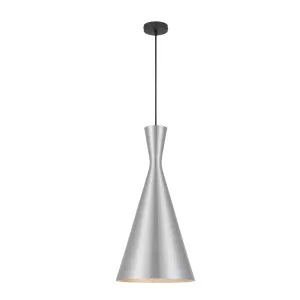 Telbix Flero Brushed Aluminium Pendant Light (E27) Large by Telbix, a Pendant Lighting for sale on Style Sourcebook