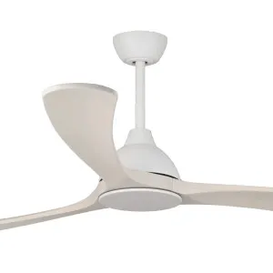 Fanco Sanctuary DC 70" Solid Timber Blade Indoor/Outdoor Ceiling Fan With Remote White/Whitewash by Fanco, a Ceiling Fans for sale on Style Sourcebook