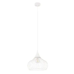 Eglo Staverton Pendant Light (E27) White by Eglo, a Pendant Lighting for sale on Style Sourcebook