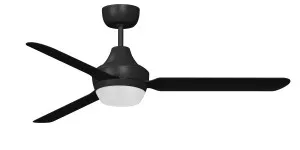 Ventair Stanza 56" (1400mm) Ceiling Fan with Light (B22) Black by Ventair, a Ceiling Fans for sale on Style Sourcebook