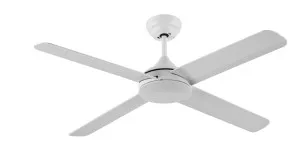 Revelair Albany 48" 1200mm 4 Blade Ceiling Fan Without Light White by Revelair, a Ceiling Fans for sale on Style Sourcebook