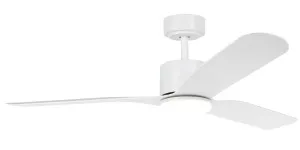 Eglo Iluka 52" ABS DC Ceiling Fan with 20W LED Light White by Eglo, a Ceiling Fans for sale on Style Sourcebook